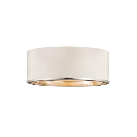 Z-Lite Arlo 3 Light Flush Mount, Matte White 2303F3-MW-CH